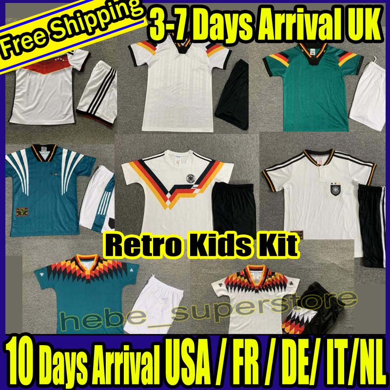 Retro Kids World cup 1990 90 92 94 96 14 15 GermanyS Retro Littbarski BALLACK Soccer Jersey KLINSMANN 2006 2014 shirts KALKBRENNER Matthaus Hassler Bierhoff KLOSE