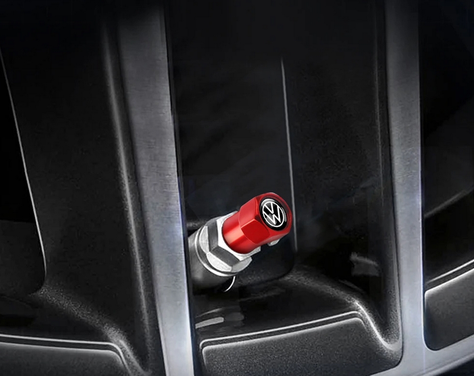 VW Tire Valve Caps Tyre Stem Covers Airdust Waterproof For Volkswagen VW Golf 7 6 5 4 Polo Tiguan Passat B6 Jetta Touran