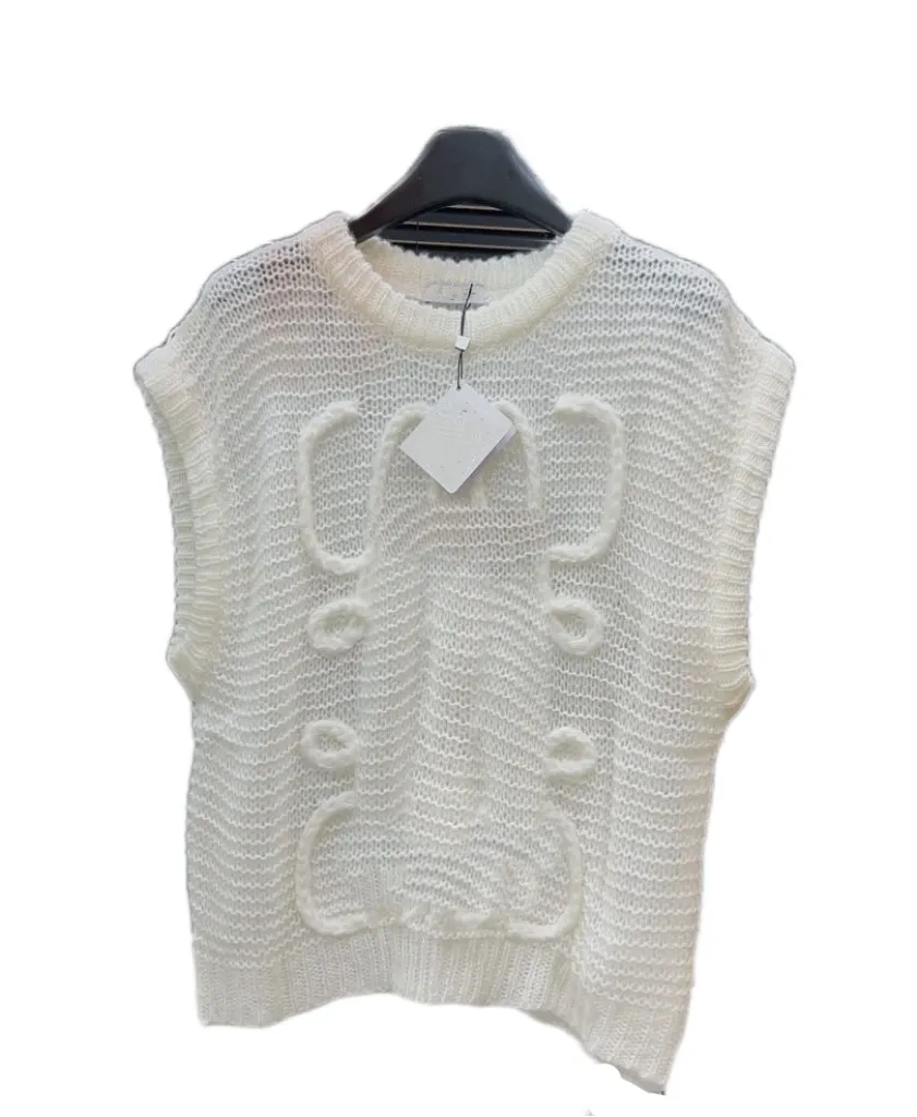 Women's Sweaters Designers Vest Mohair Sleeveless Sweater