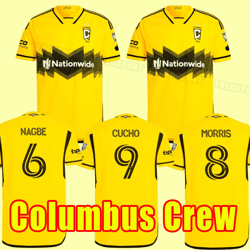 24 25 Columbus SOCCER JERSEYS Crew HOME yellow 2024 2025 Jonathan Nagbe Zardes Zelarayan football shirts top fans player version top thailand