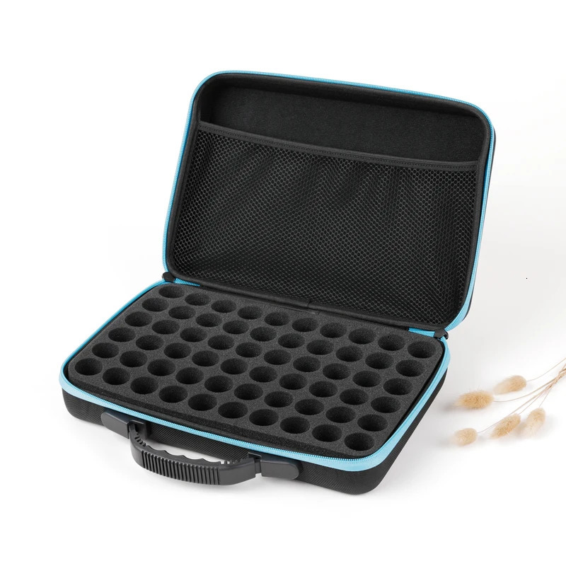 Essential Oil Storage Case for DoTERRA 60 Slots 10ML 15ML Essential Oil Storage Organizer Bags for Roller Bottles Ziplock Travel 240305