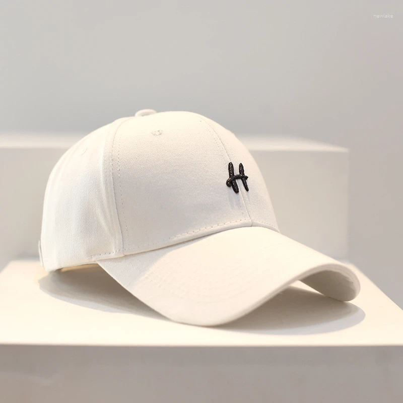 Ball Caps Fashion Baseball Cap For Women And Men Embroidery Letter H Hip Hop Snapback Cotton Sun Hats Unisex Solid Color Visor