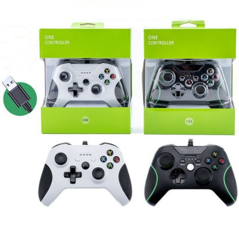 Wired Game Controllers Dual Motor Vibration Gamepad Joysticks Compatible With Xbox Series X/S/Xbox One/Xbox One S/One X/PC With Retail Packaging Drops