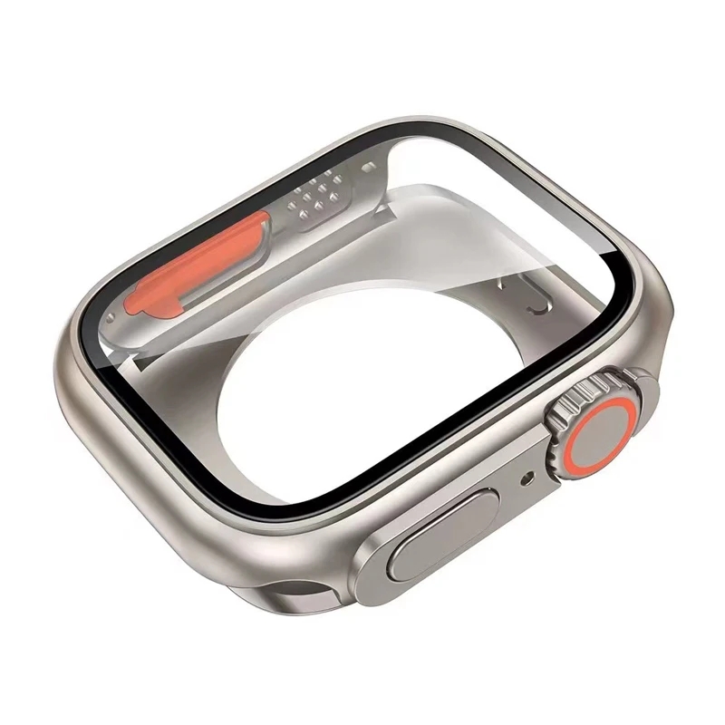 360 Full Waterproof Case For Apple Watch Ultra 2 9 7 8 45mm 41mm 49mm 44mm 40mm Glass Screen Protector Cover Case Bumper iWatch 4 5 SE 6