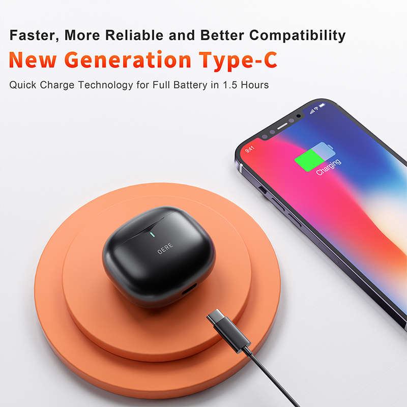 QERE E28 Wireless Earphone TWS True Stereo Sport Waterproof In Ear Earphones Sport Headset Wireless Earbud Wireless Headphones Bluetooth Earphones
