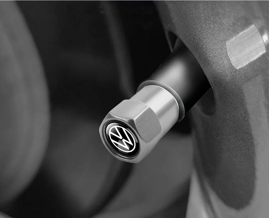 VW Tire Valve Caps Tyre Stem Covers Airdust Waterproof For Volkswagen VW Golf 7 6 5 4 Polo Tiguan Passat B6 Jetta Touran