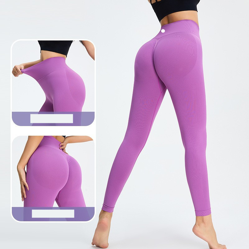 Women Yoga Leggings Pants Fitness Push Up Exercise Running Gym Seamless Tight Pants LLLM0041