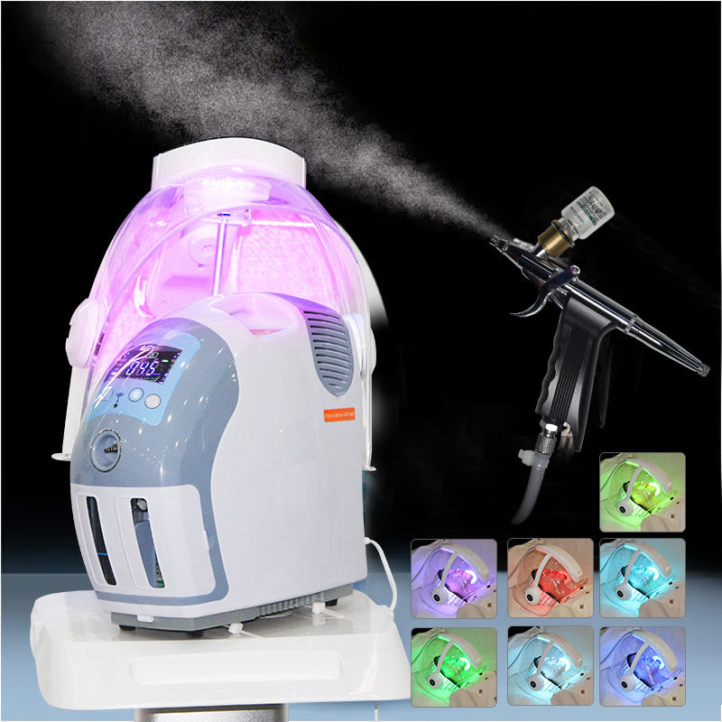 Spa Salon Skin Rejuvenation Hyperbaric Oxygen Jet Therapy Facial Mask Machine Oxygen Jet Facial Whitening Tightening Moisturizing Acne Treatment Machi