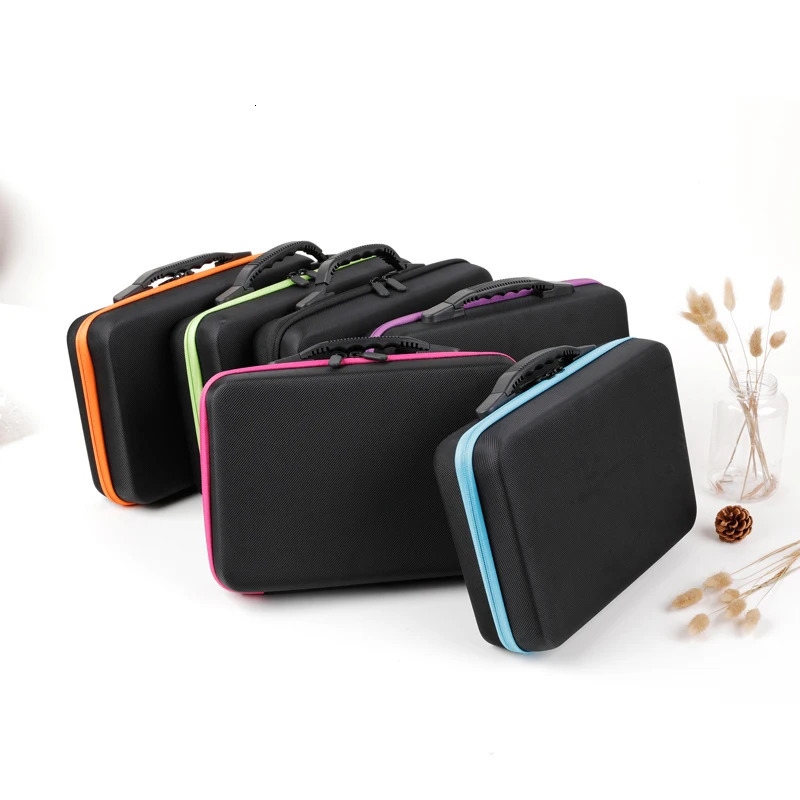 Essential Oil Storage Case for DoTERRA 60 Slots 10ML 15ML Essential Oil Storage Organizer Bags for Roller Bottles Ziplock Travel 240305