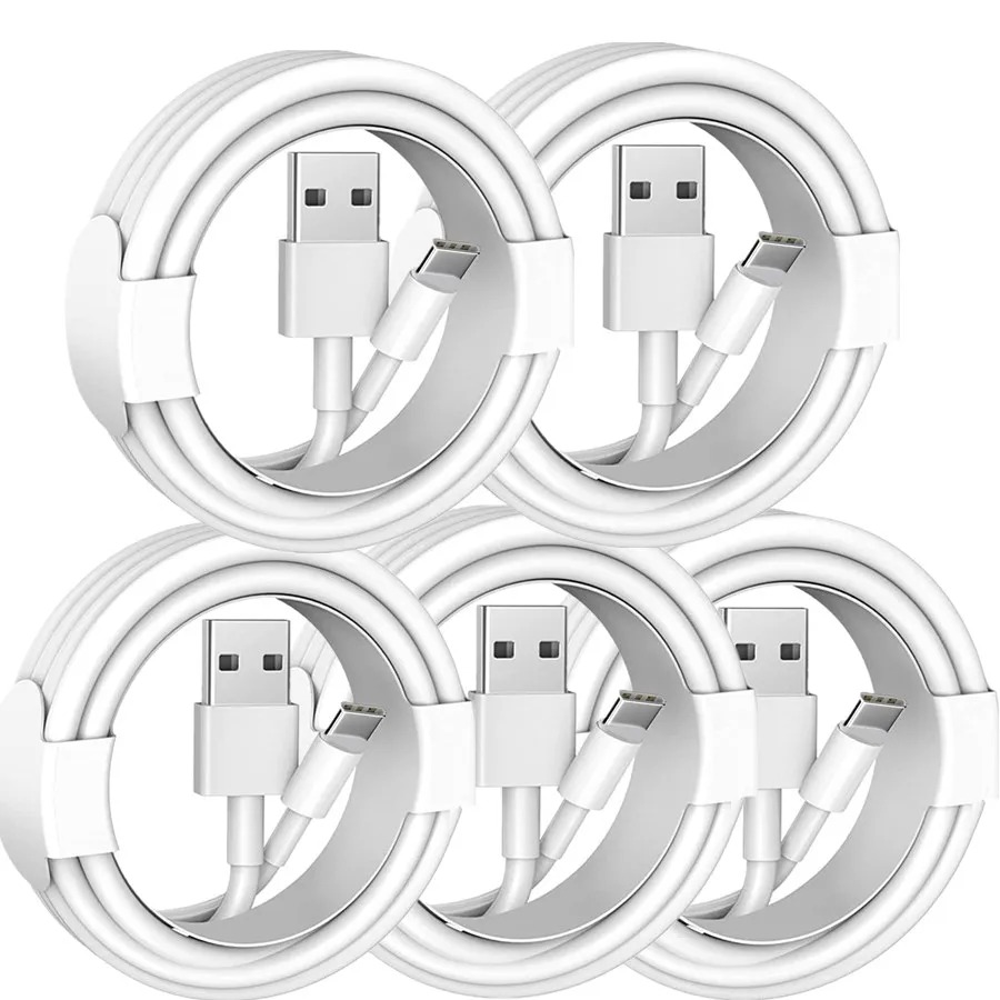 1m 2m 6ft type c Micro A to L Cable For Samsung Galaxy s10 s20 S23 S24 Htc Android phone pc gps