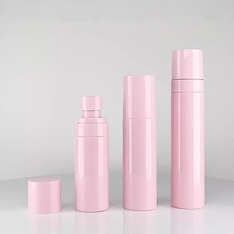 60/80/100ml Refillable Perfume Spray Bottle Empty Cosmetic Containers Pink Atomizer Bottling Women