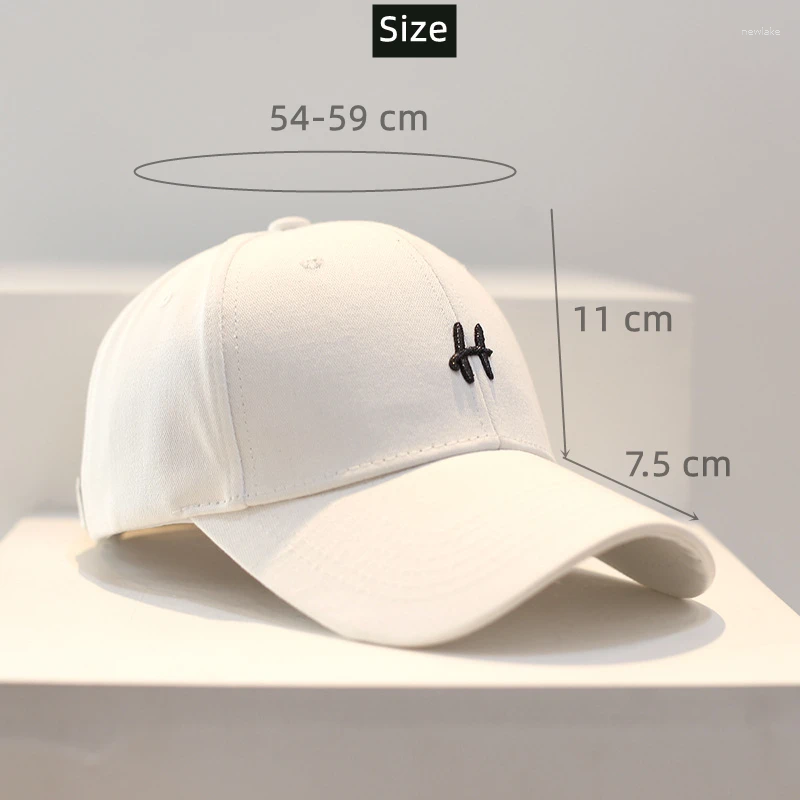 Ball Caps Fashion Baseball Cap For Women And Men Embroidery Letter H Hip Hop Snapback Cotton Sun Hats Unisex Solid Color Visor