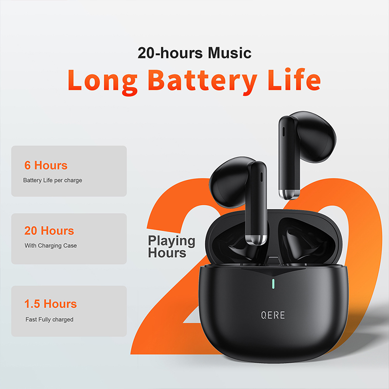 QERE E28 Wireless Earphone TWS True Stereo Sport Waterproof In Ear Earphones Sport Headset Wireless Earbud Wireless Headphones Bluetooth Earphones