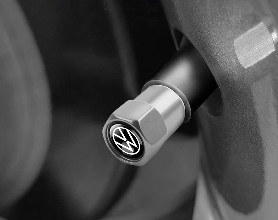 VW Tire Valve Caps Tyre Stem Covers Airdust Waterproof For Volkswagen VW Golf 7 6 5 4 Polo Tiguan Passat B6 Jetta Touran
