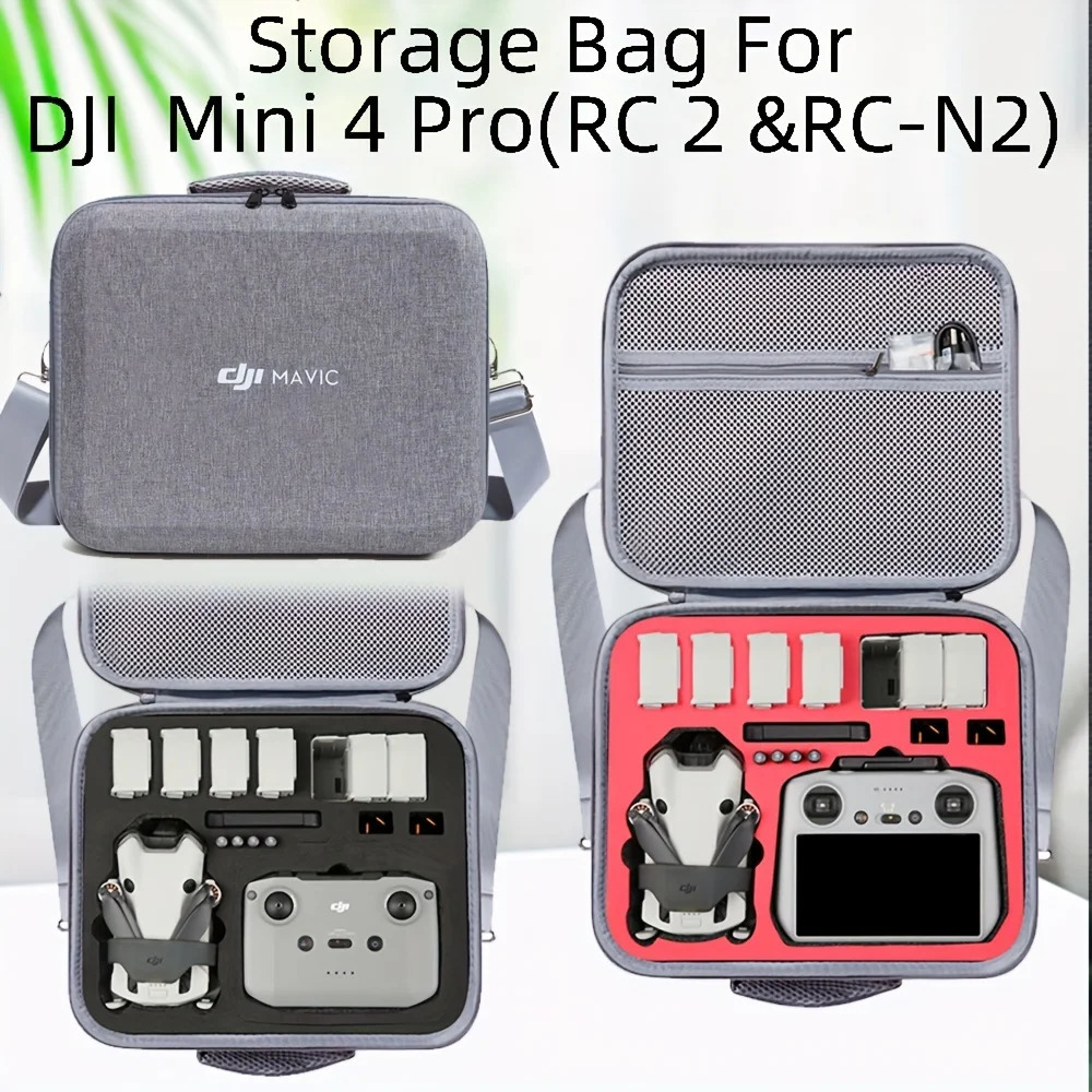 Storage Bag For Mini 4 PRO Shoulder Travel Carrying Case Portable Box Pro RC 2RCN2 Controller Drone Accessories 240229