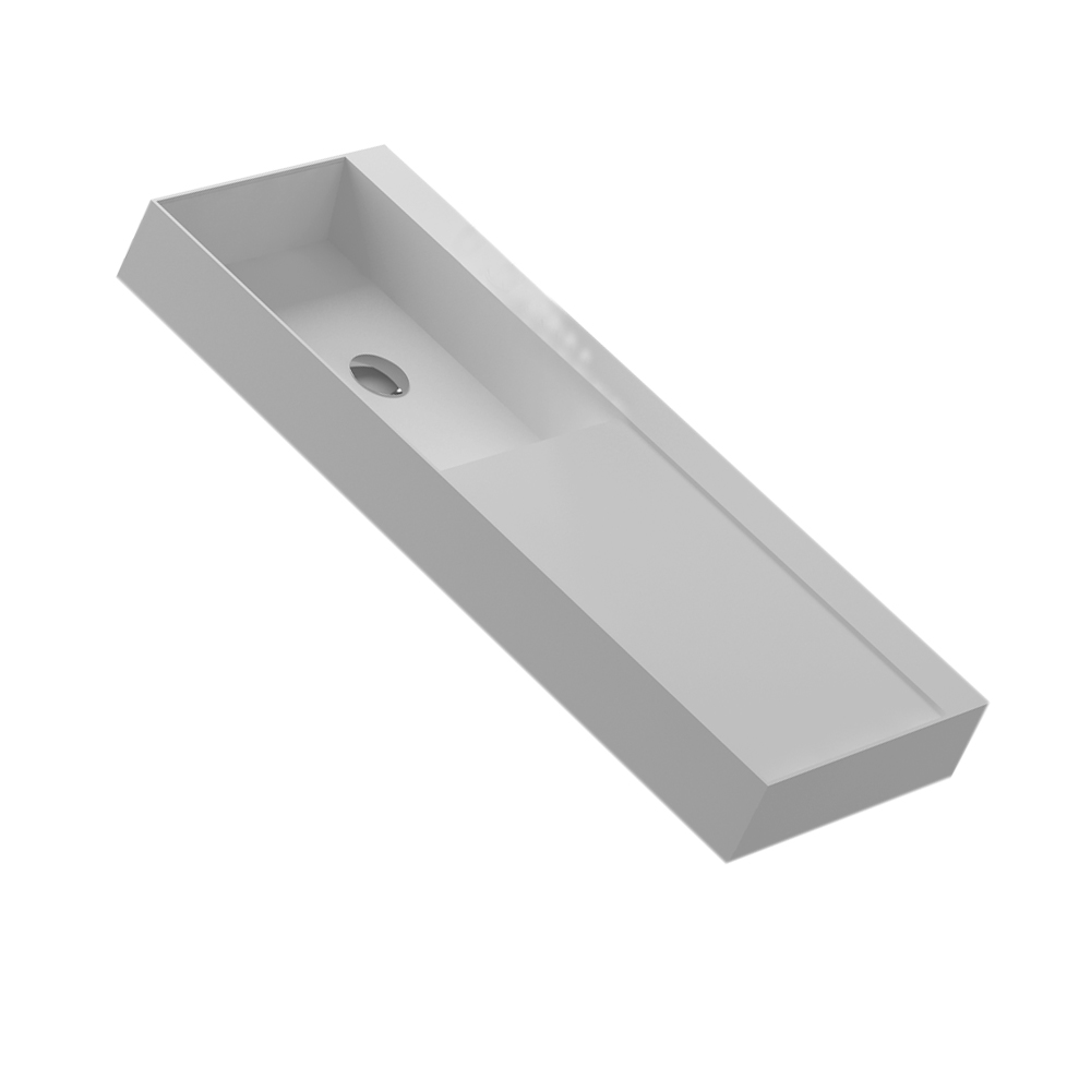 1200mm Bathroom Solid Surface Stone Countertop Vessel Sink Cloakroom Vanity Washbasin RS38624L