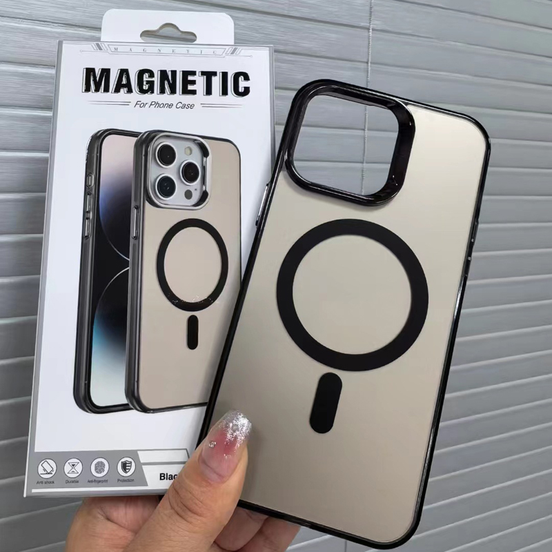 Luxury Plating Acrylic Magnetic Wireless Charge For Magsafe Case for iPhone 17 Air 16 15 14 13 12 11 Pro Max Shockproof Soft Bumper Cover With Retail 