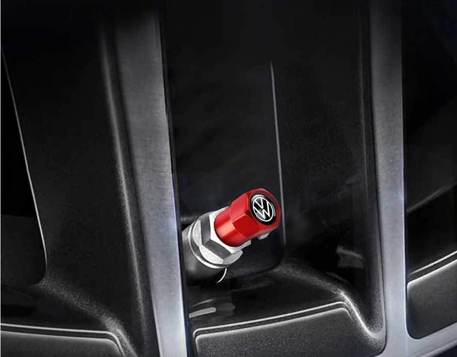 VW Tire Valve Caps Tyre Stem Covers Airdust Waterproof For Volkswagen VW Golf 7 6 5 4 Polo Tiguan Passat B6 Jetta Touran