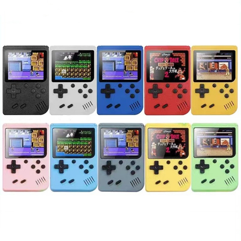 Portable Macaron Handheld Video Game Players Can Store 500 Kinds of Games Retro Gaming Console 3.0 Inch Colorful LCD Screen Console With Retail Packin