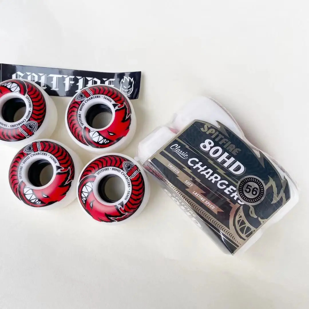 Spitfire wheels imported genuine Spitfire 52mm 101duro 53mm 54mm 56mm 99duro 80HD skateboard wheel for skateboard 240227