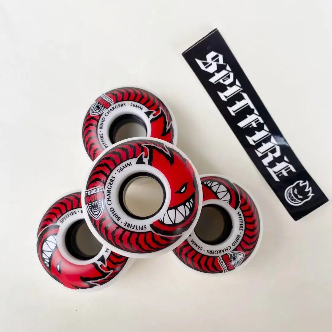Spitfire wheels imported genuine Spitfire 52mm 101duro 53mm 54mm 56mm 99duro 80HD skateboard wheel for skateboard 240227