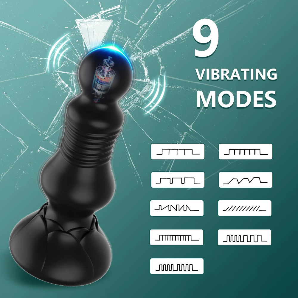 Retractable prostate massager Dildo Anal vibrator Plug Adult toy Men's masturbation Sex Machine Bluetooth app controls vibrator 240307