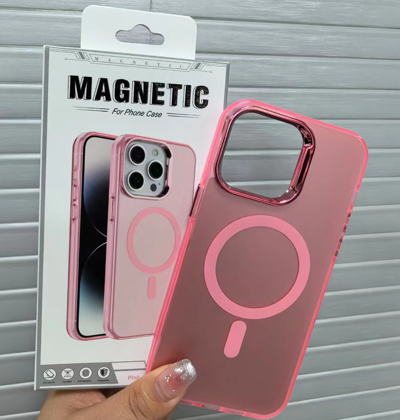 Luxury Plating Acrylic Magnetic Wireless Charge For Magsafe Case for iPhone 17 Air 16 15 14 13 12 11 Pro Max Shockproof Soft Bumper Cover With Retail 