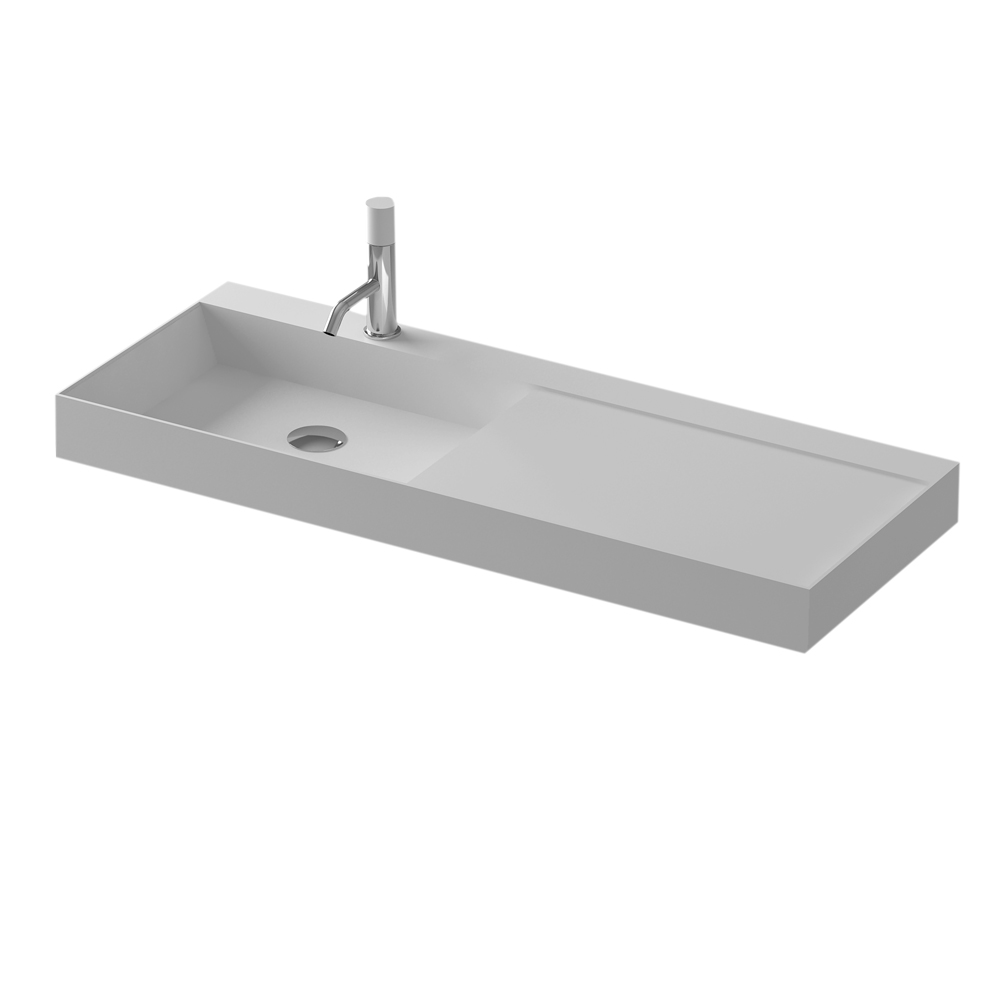 1200mm Bathroom Solid Surface Stone Countertop Vessel Sink Cloakroom Vanity Washbasin RS38624L