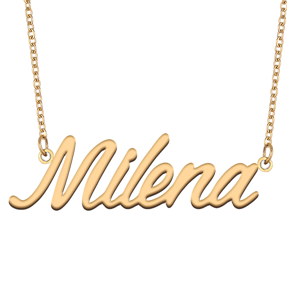 Milena Name Necklac… - image