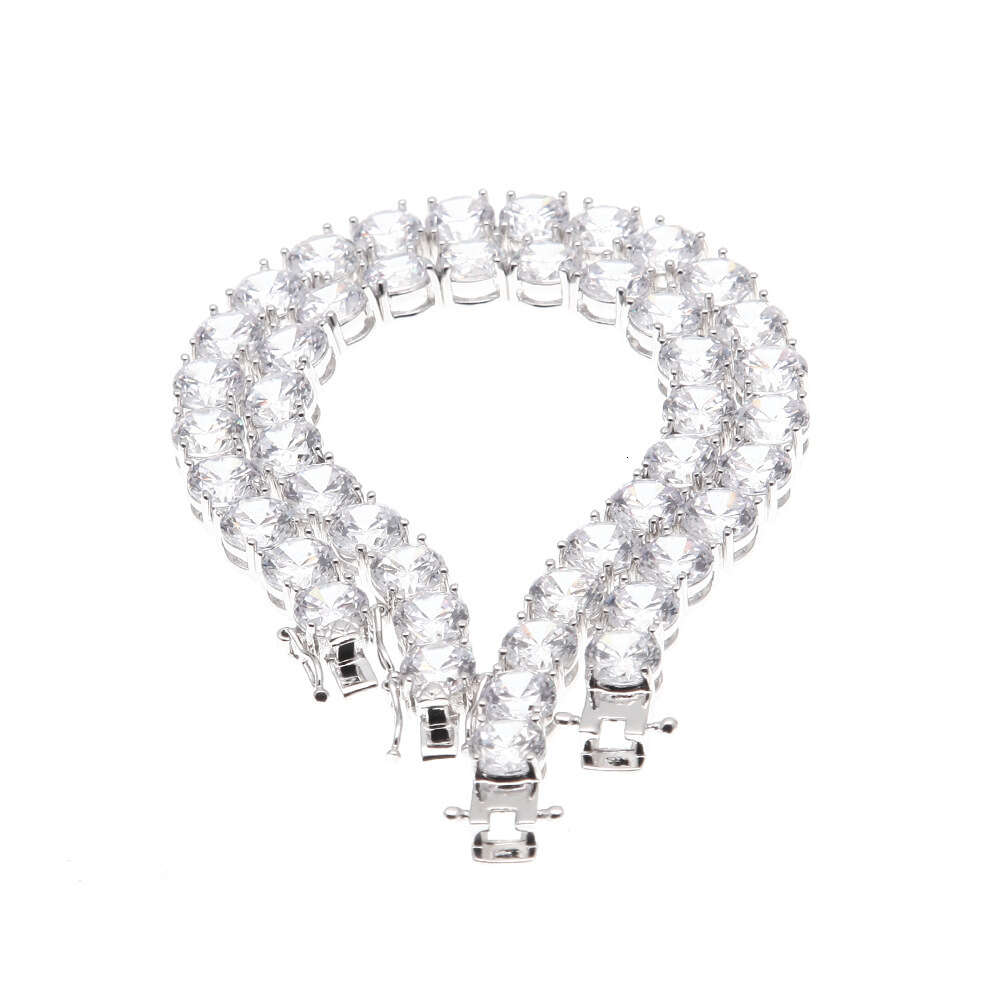 8mm 8inch Hip Hop Bling Diamond Tennis Bracelet Mens Tennis Chain Iced Out Cubic Zirconia Thick Rapper Cz Stone Bracelets Bangle Wristband Party Jewel