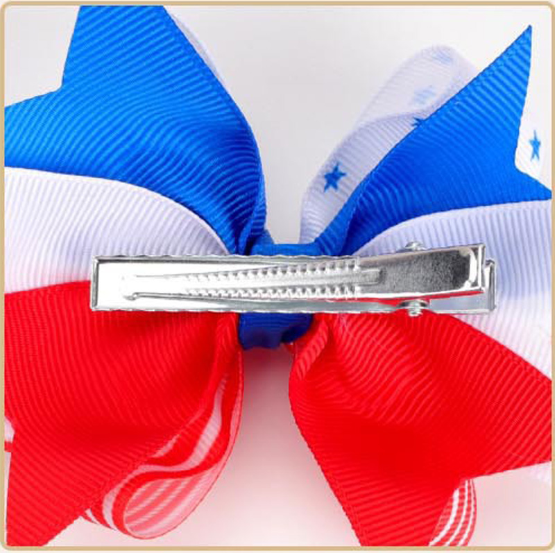 American flag Bow Hair Clips Swallowtail hairpins Hair Headwear 4th of July US Independence Day kids Pairing Atmosphere Hair Accessories for Children&