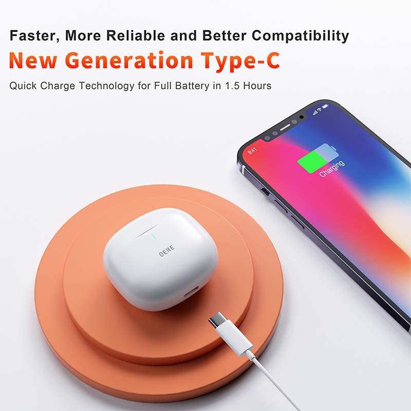 QERE E28 Hot Sale Wireless Earphone TWS True Stereo Sport Waterproof In Ear Earphones Sport Headset Wireless Earbud Wireless Headphones Bluetooth Earp