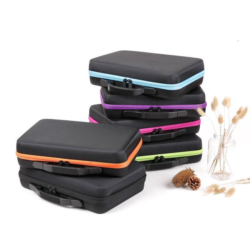 Essential Oil Storage Case for DoTERRA 60 Slots 10ML 15ML Essential Oil Storage Organizer Bags for Roller Bottles Ziplock Travel 240305