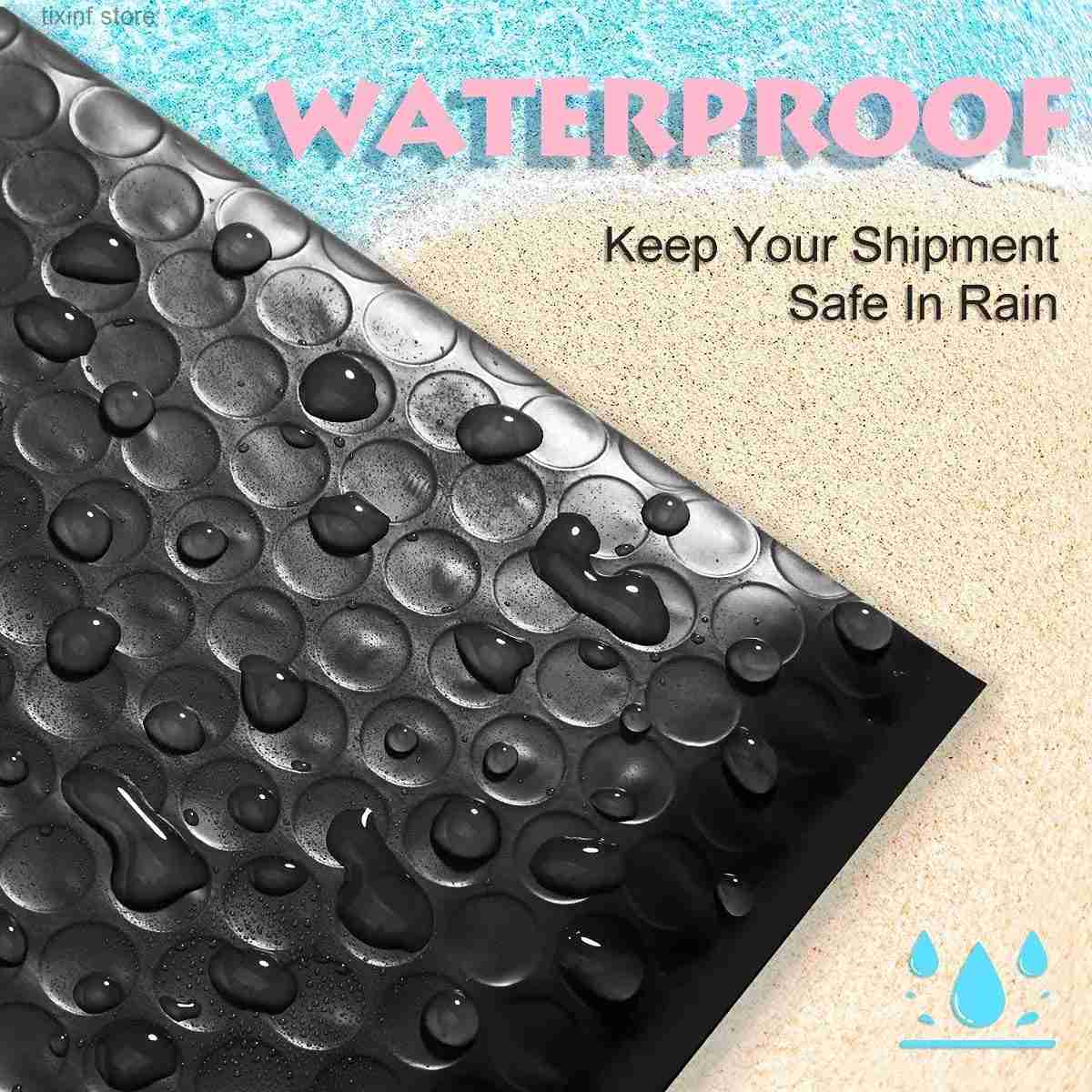 Other disposable plastic products 100pcs Black Bubble Mailer Bubble Padded Mailing Envelopes Mailer Poly for Packaging Self Seal Shipping Bag Bubble P