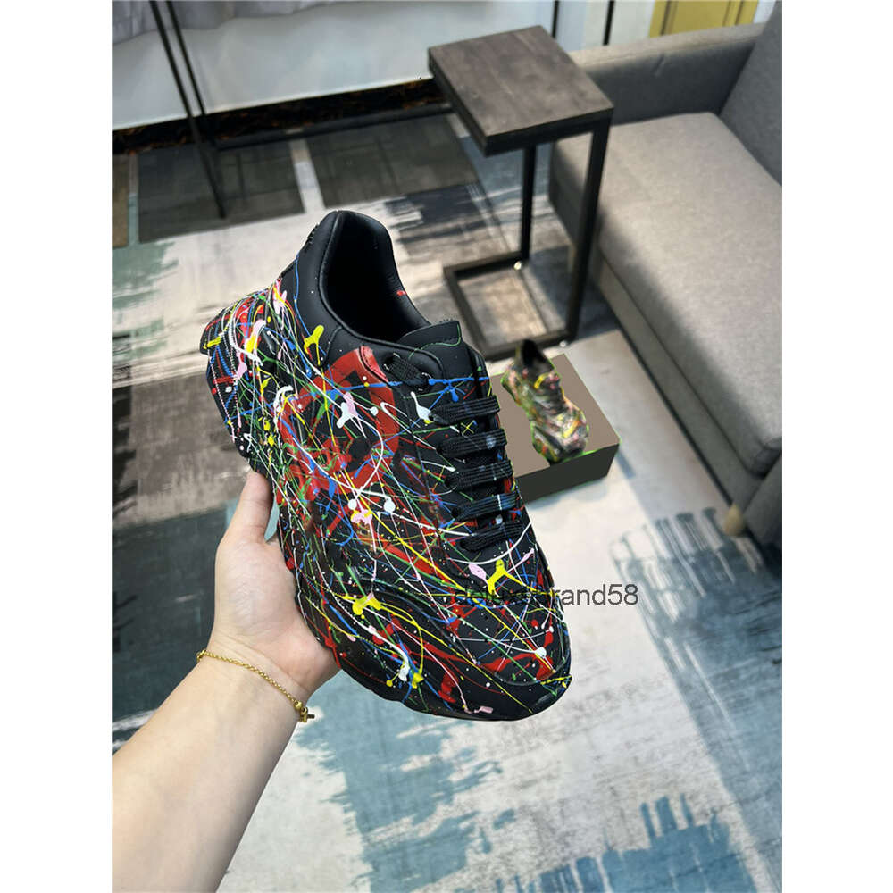 luxury designer men shoe black napaleder daymaster sneaker blots best quality leather trainers dg dolcly dolce gabbanaly 307k