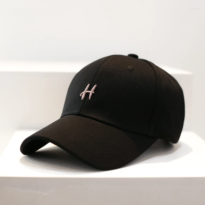 Ball Caps Fashion Baseball Cap For Women And Men Embroidery Letter H Hip Hop Snapback Cotton Sun Hats Unisex Solid Color Visor