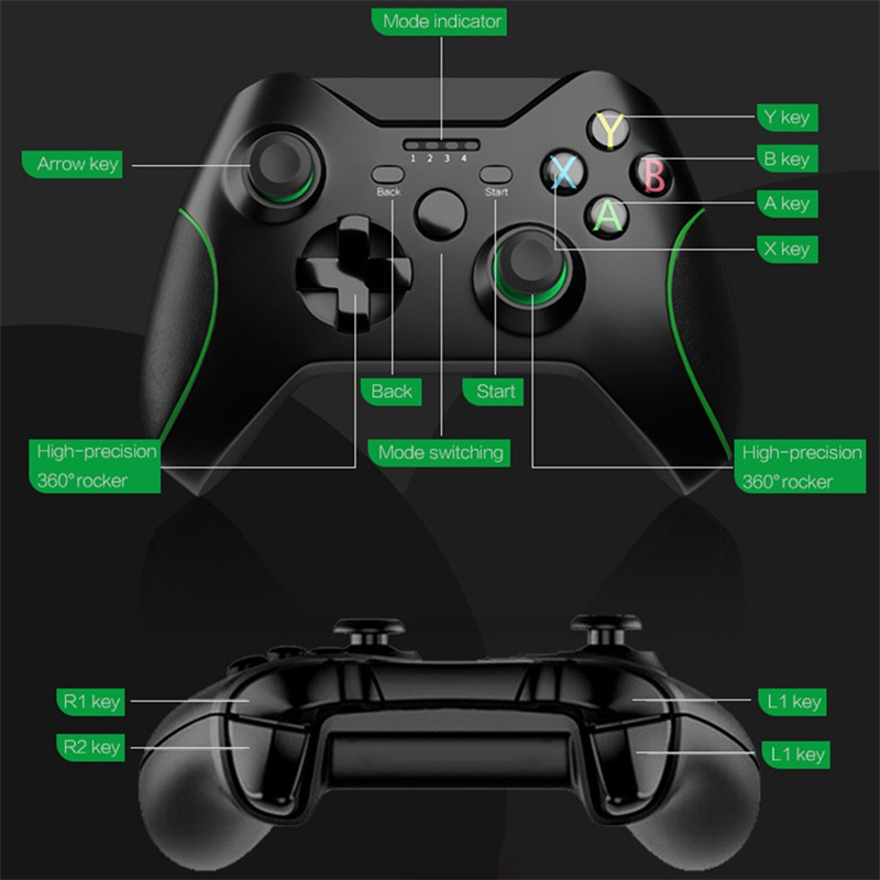Wired Game Controllers Dual Motor Vibration Gamepad Joysticks Compatible With Xbox Series X/S/Xbox One/Xbox One S/One X/PC With Retail Packaging Drops