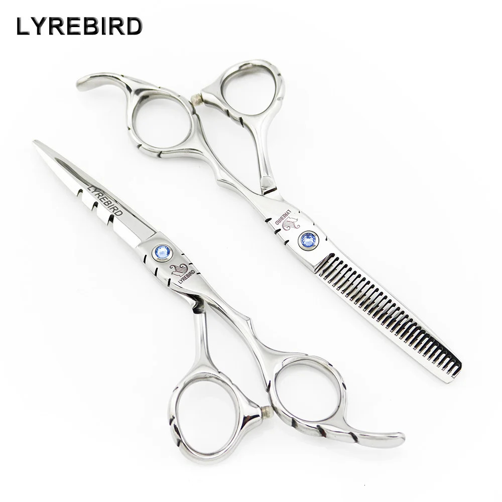 Hair Scissors 5.5 INCH 6 INCH Japan Barber Shears Hair Cutting Scissors Blue Stone Hair Shear Salon Tools LYREBIRD 240227