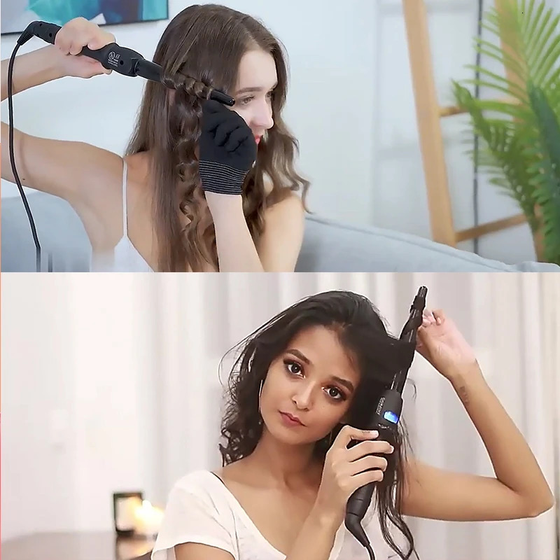 Ceramic Styling Tools professional Hair Curling Iron waver Pear Flower Cone Electric Curler Roller Wand X251027