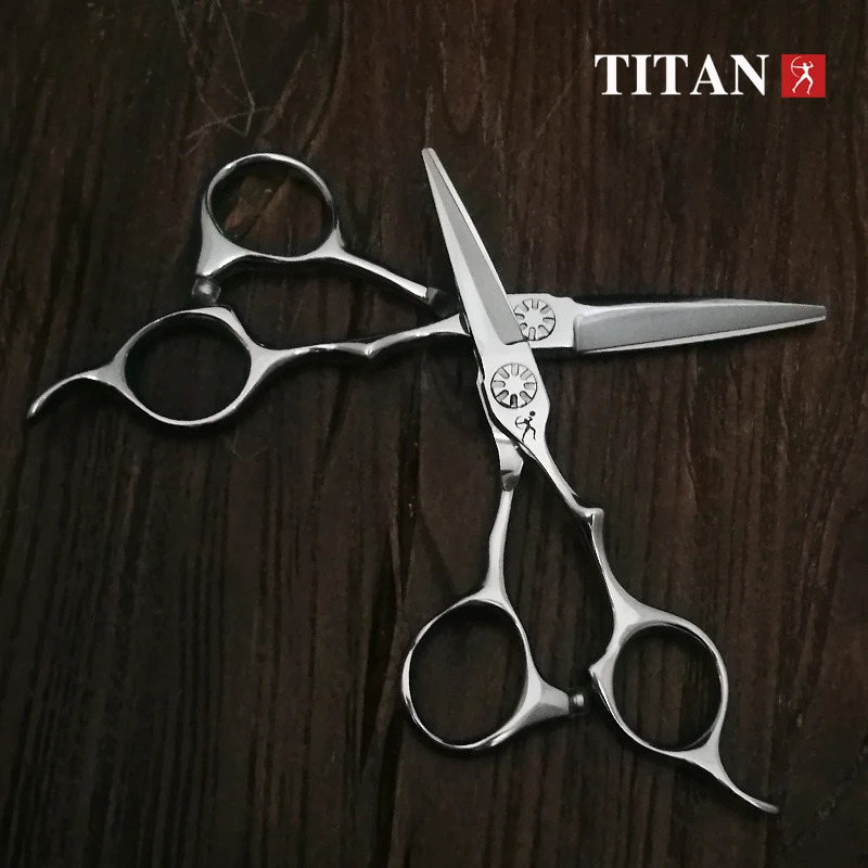Titan Hair Scissors Thinning Barber Cutting Hair Shears Scissor Tools Hairdressing Scissors 4.5inch 5.0inch 5.5inch240227