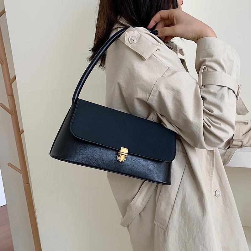 Evening Bags Retro Women's Underarm Bag 2024 Spring High Quality PU Matte Suede Ladies Shoulder French Style Female Banquet Handlebags