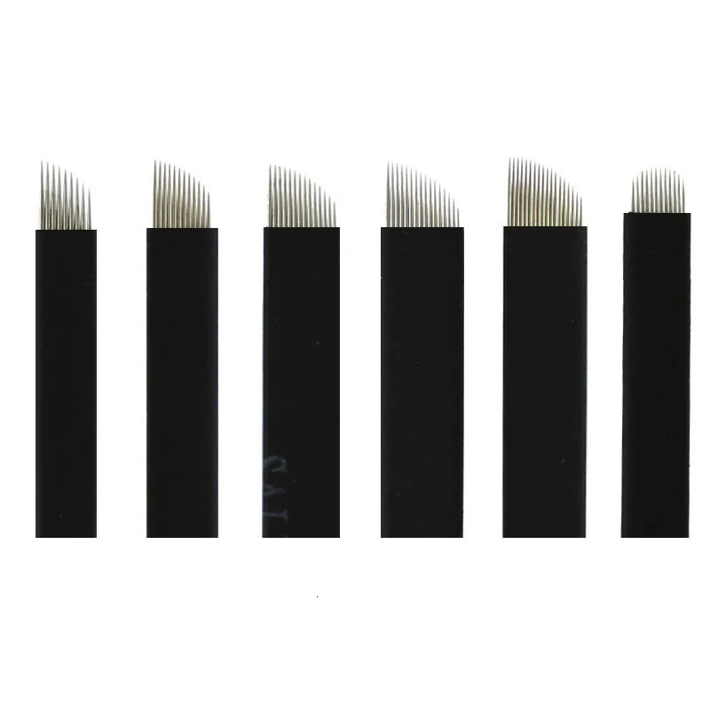 Extremely Thin 0.18mm Nano blades microblading needles Permanent Makeup Eyebrow Tattoo Needle Blade Microblade 3D Embroidery 240226