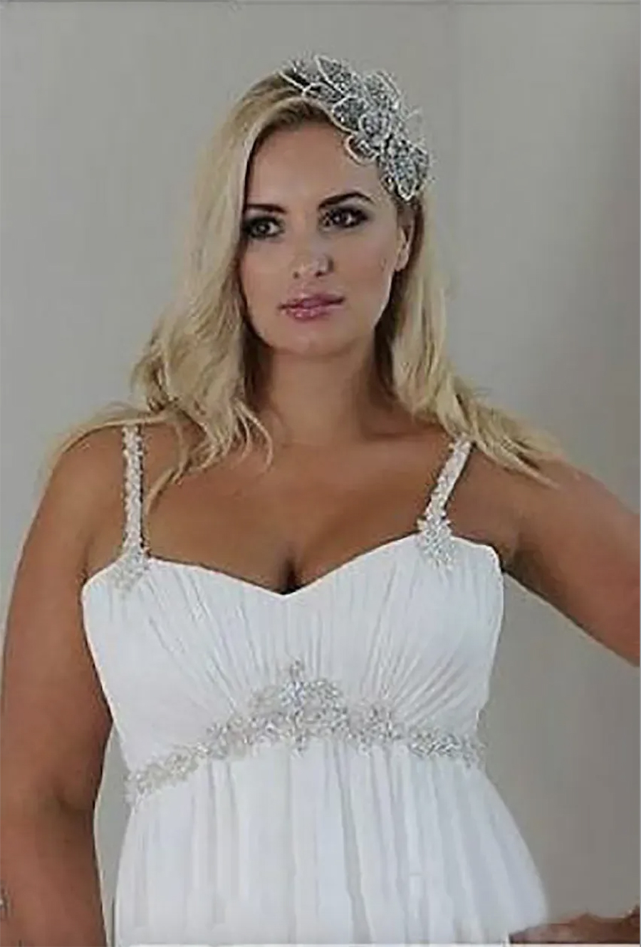 Modest Plus Size Dresses Beach Wedding Chiffon A E Or Length Spaghetti Straps Lace Up Back Simple Elegant Boho Bridal Gowns White Wed Dress For Bride 