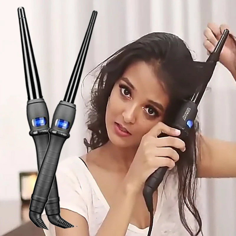 Ceramic Styling Tools professional Hair Curling Iron waver Pear Flower Cone Electric Curler Roller Wand X251027