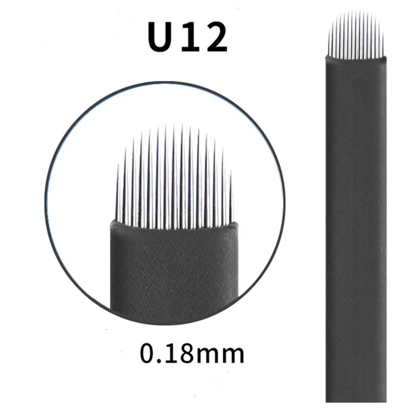 Extremely Thin 0.18mm Nano blades microblading needles Permanent Makeup Eyebrow Tattoo Needle Blade Microblade 3D Embroidery 240226
