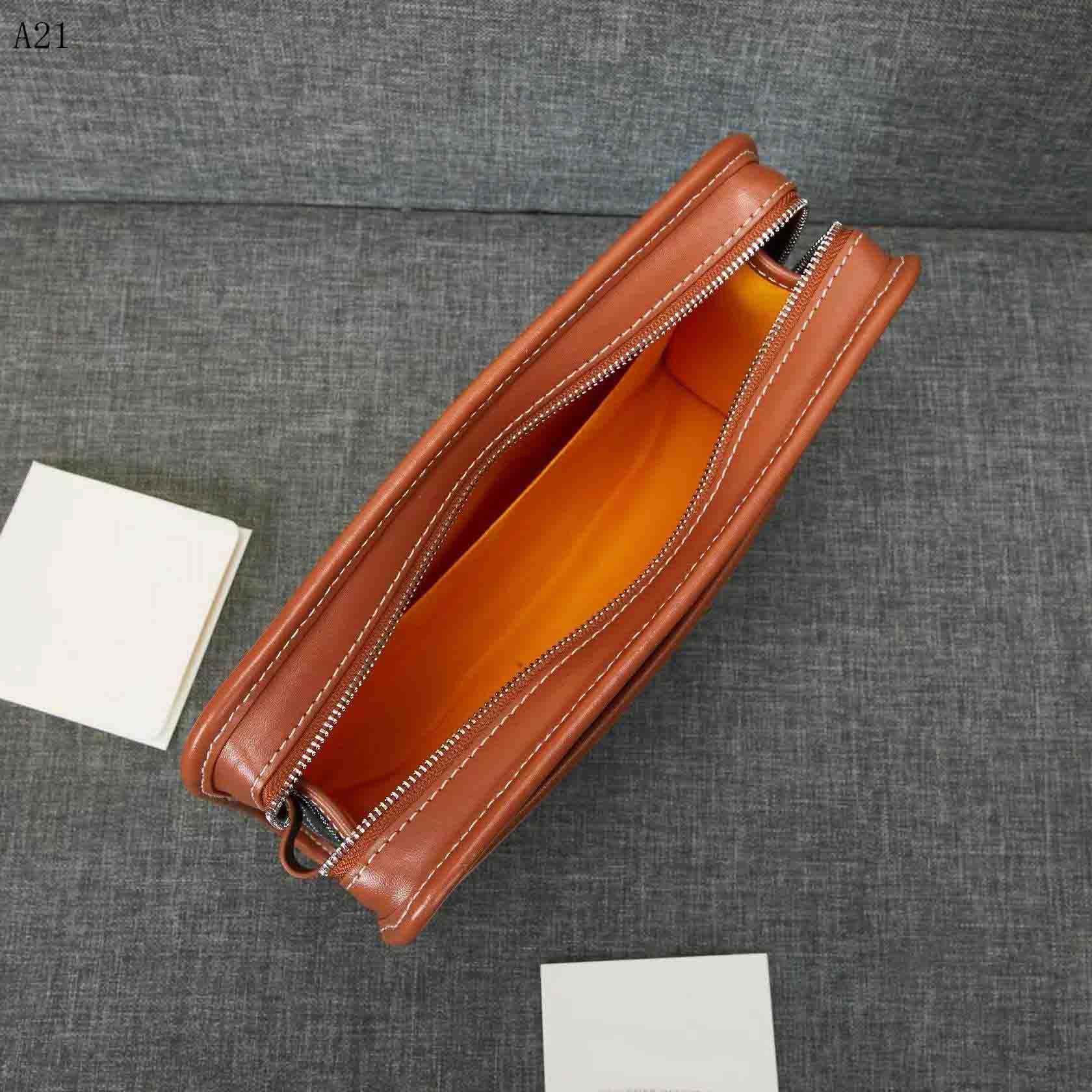 Wash gargle bag Women bag Fashion Envelope package documents Toiletry Pouch Protection Makeup Clutch Leather Cosmetic +Customized personalized customi