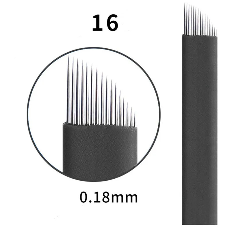 Extremely Thin 0.18mm Nano blades microblading needles Permanent Makeup Eyebrow Tattoo Needle Blade Microblade 3D Embroidery 240226
