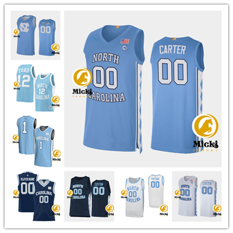 Cole Anthony North Carolina Tar Heels Basketball Jersey Antawn Jamison Tyler Hansbrough Theo Pinson Cameron Johnson John Henson Danny Green Harrison Barnes Jersey