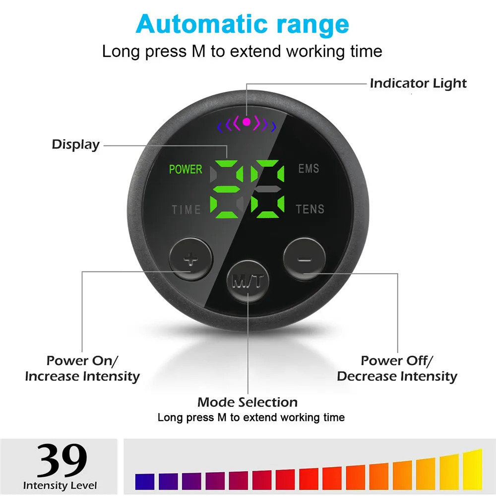 ABS Muscle Stimulator Toner Abdominal Trainer Belt Body Ab Slimming Machine Abdomen Arm Leg Fat Burn Fitness Workout Equipment 240220