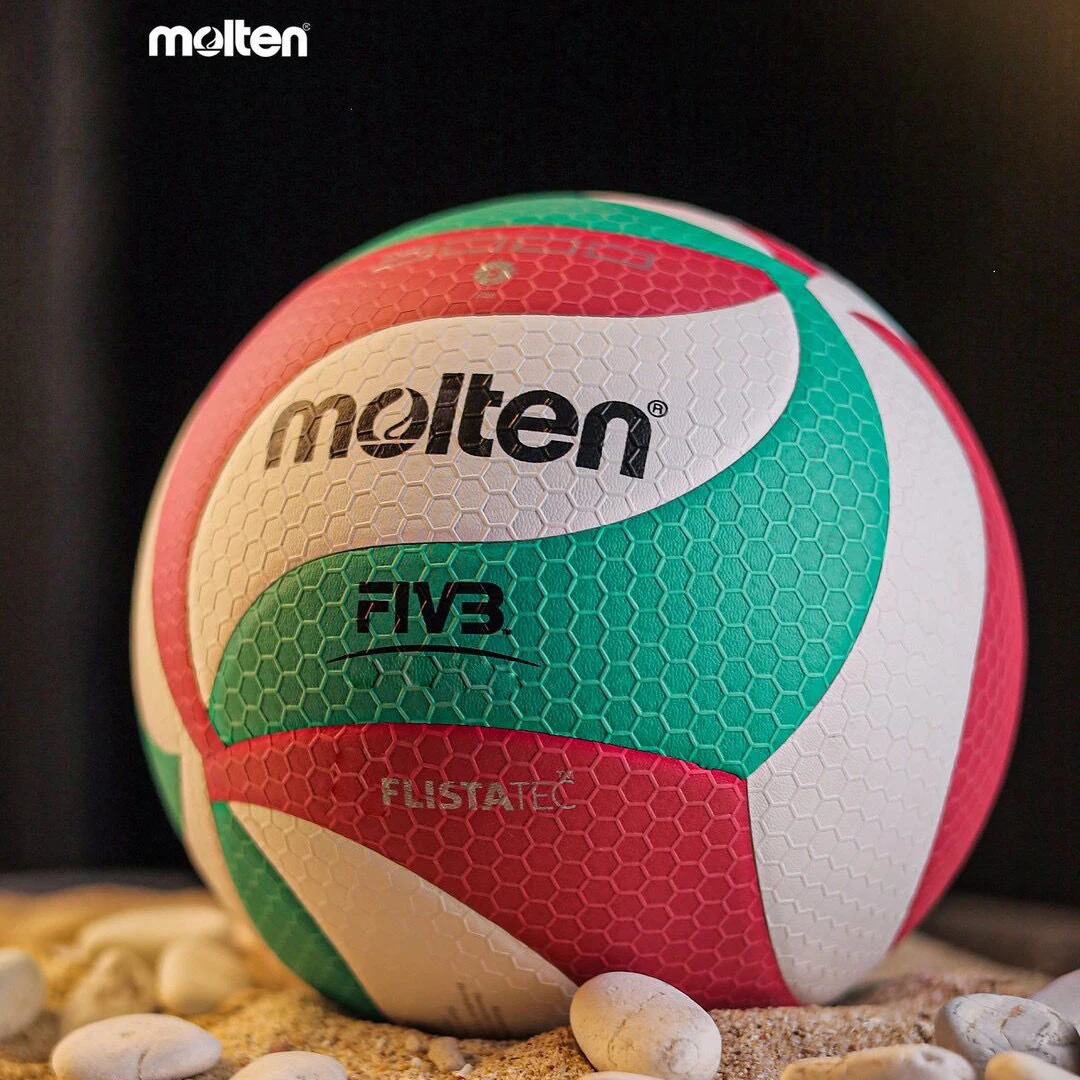 Molten FLISTATEC Volleyball Size 5 Volleyball PU Ball for Students Adult and Teenager Competition Training Outdoor Indoor 240301
